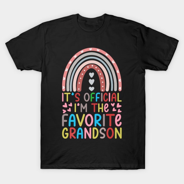 It's Official I'm The Favorite Grandson T-Shirt by rhazi mode plagget